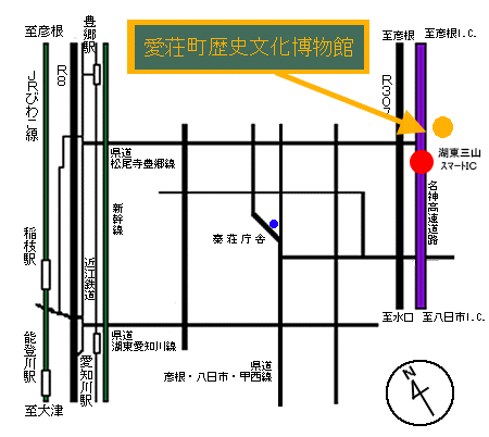 博物館への地図