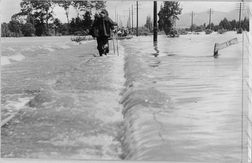 台風による増水（1965年ごろ）